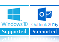 Windows 10, 8 Outlook 2016, 2013