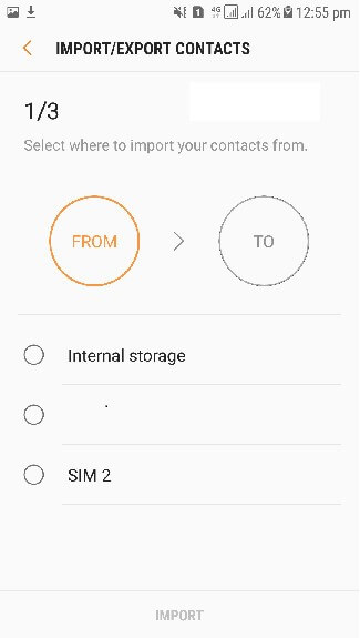 select the location