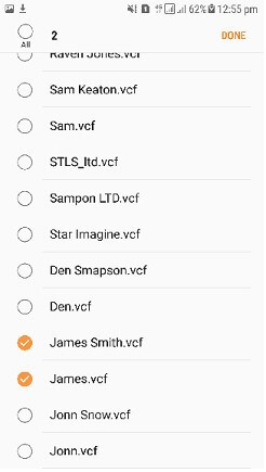 select phone options