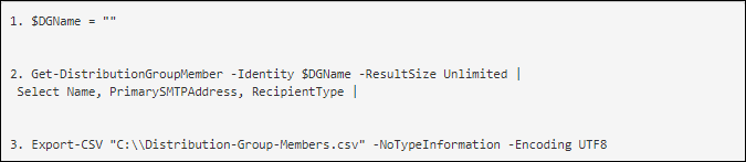 export all its members to CSV format