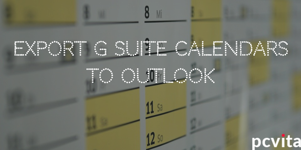 export g suite calendar to outlook