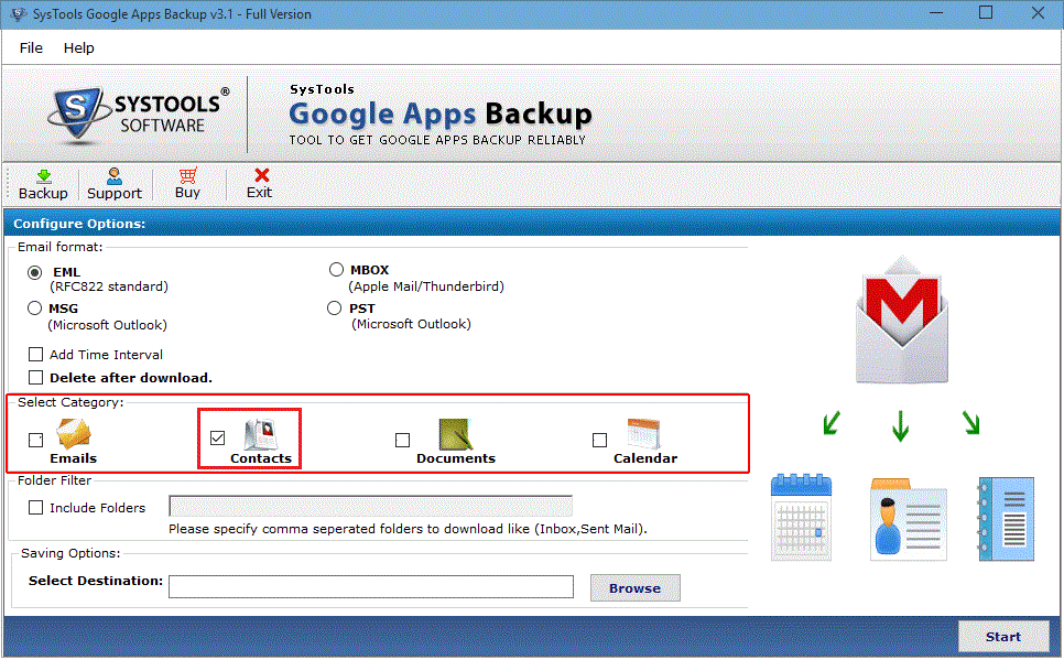 export contacts from google