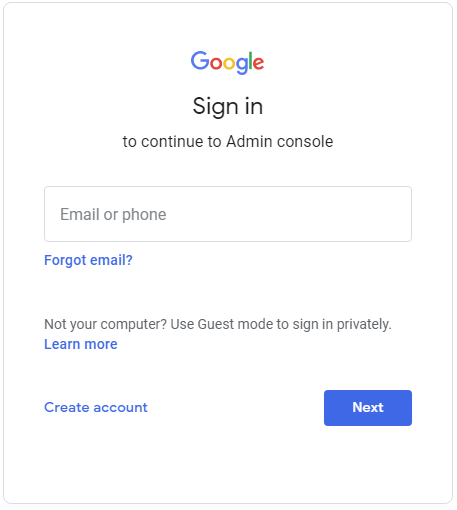 provide email id for google workspace export user data