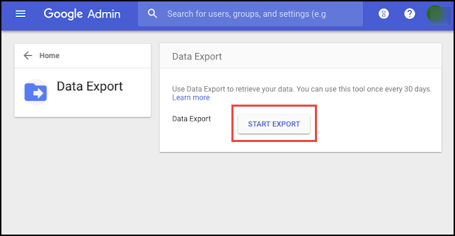 G Suite Admin Export User Data