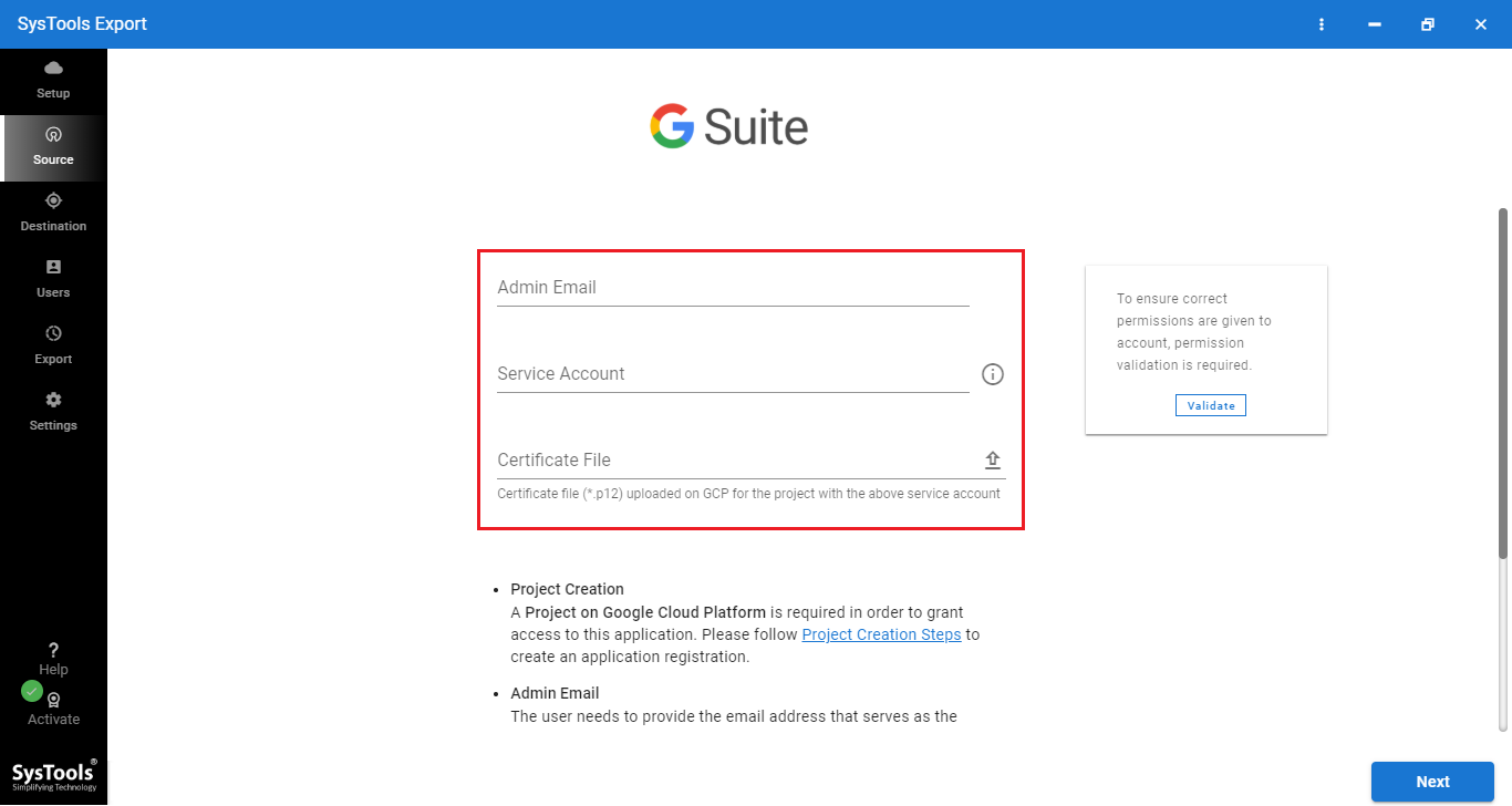 google apps admin export user data