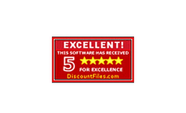 DiscountFiles award badge for PCVITA software