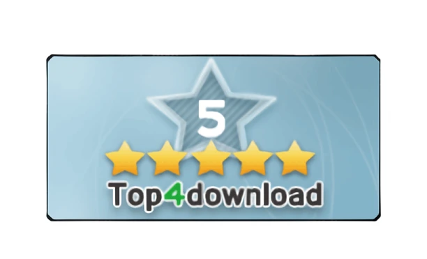 Top4Download award badge for PCVITA software