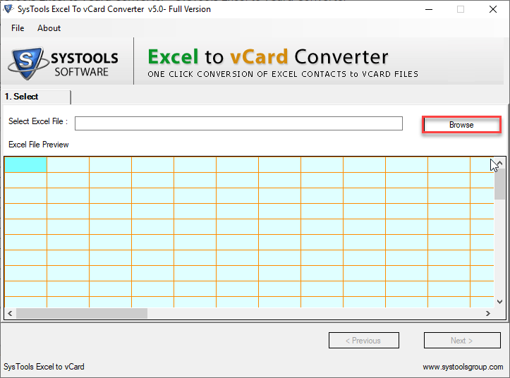 excel to vcard android