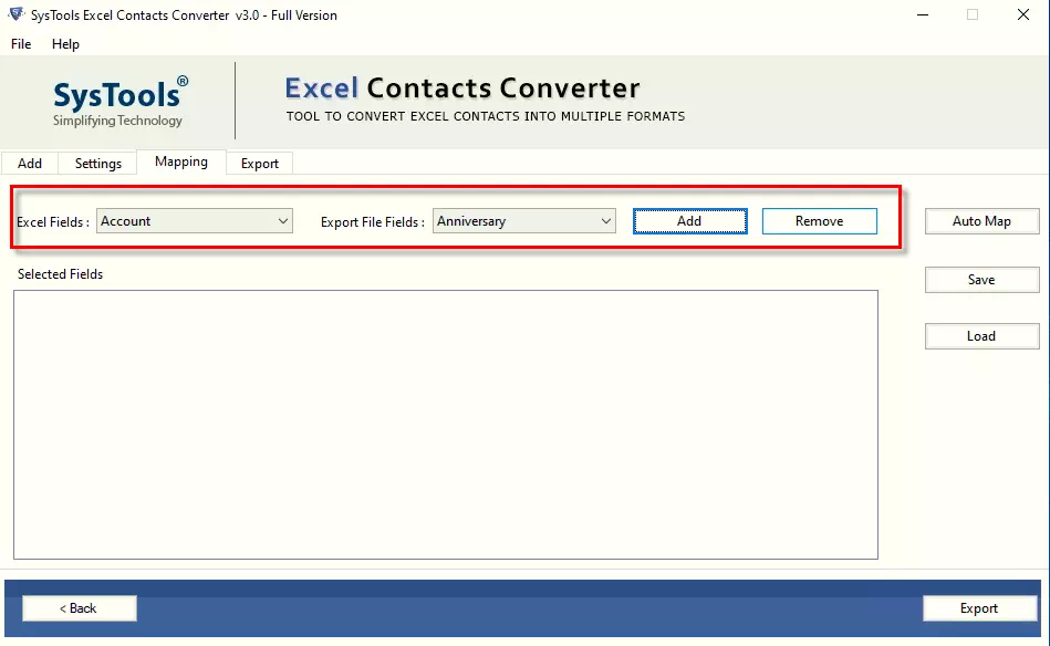 save the contact list to CSV 