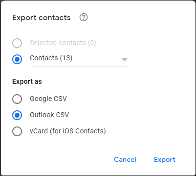 import google contacts