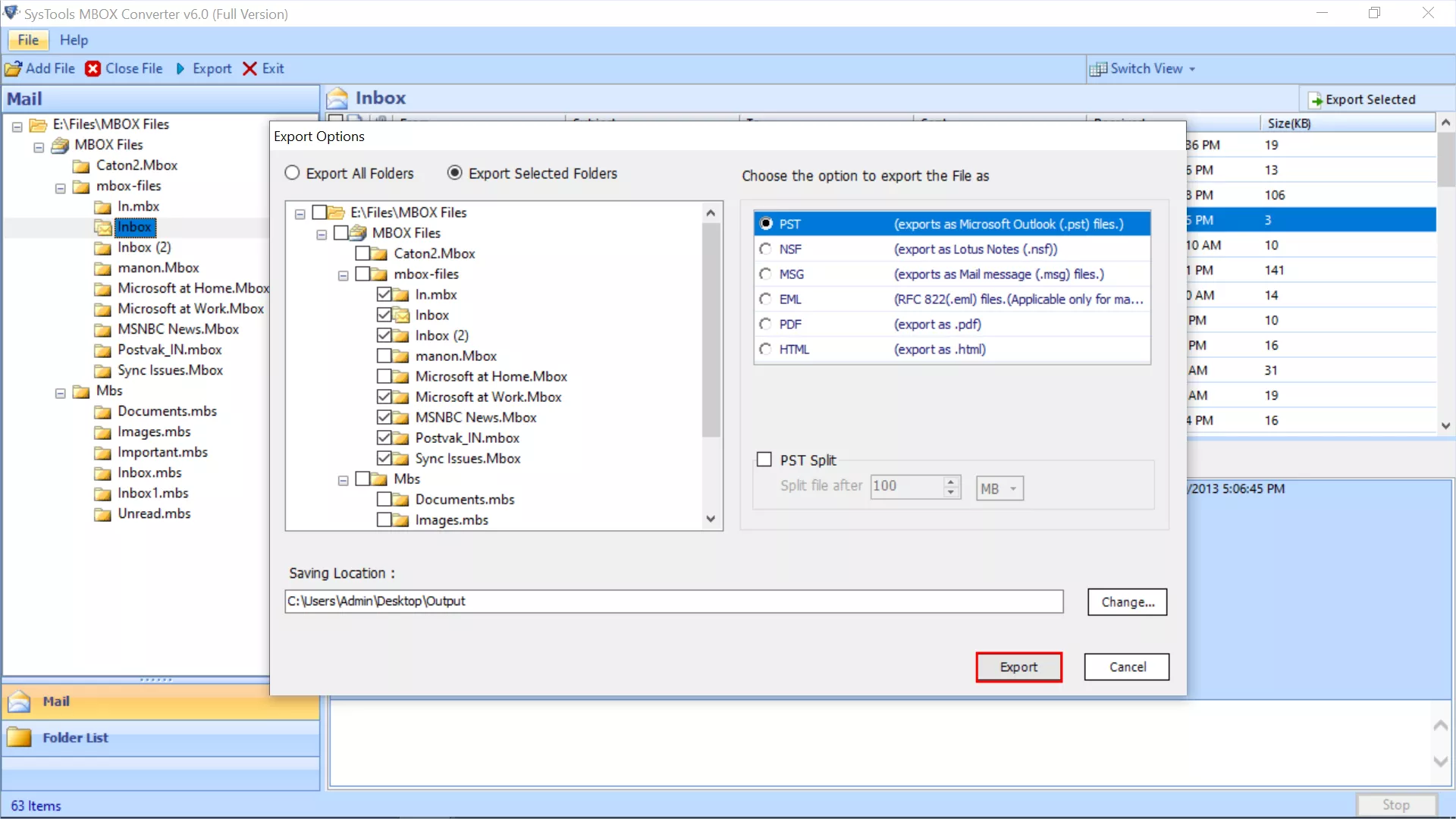 Importing MBOX to Outlook