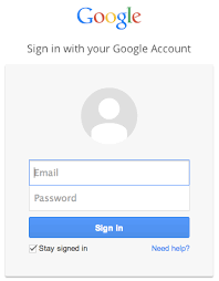 login your Google account