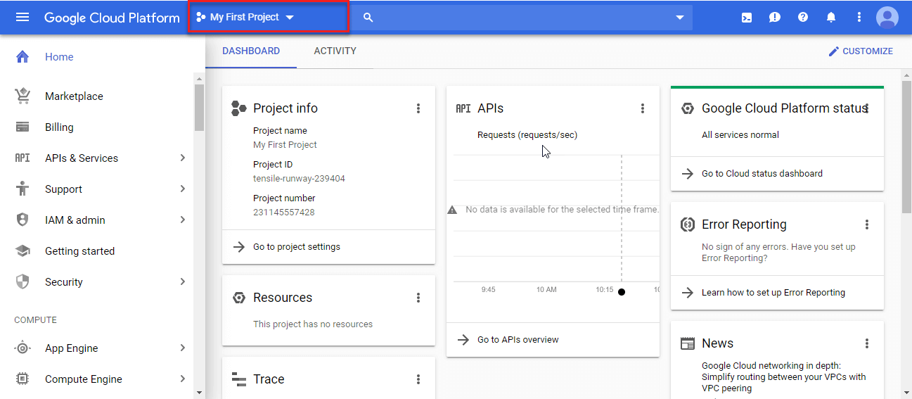 Google Cloud Console