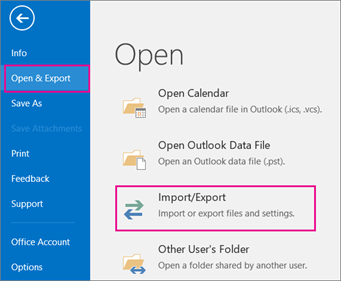 importer un fichier ost dans outlook