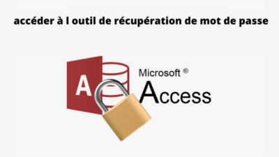 accéder à l outil de récupération de mot de passe